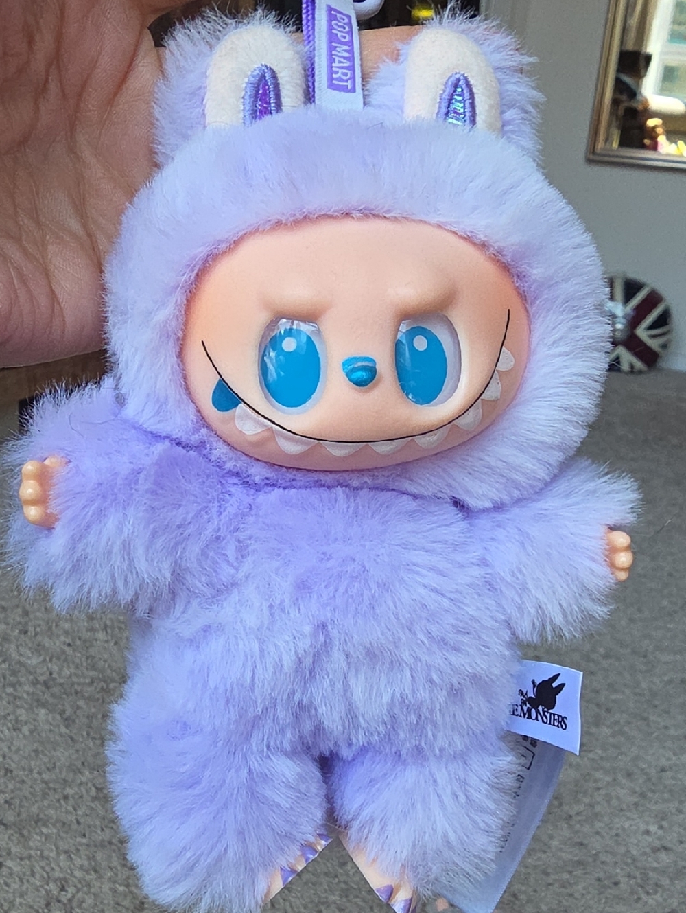 Purple Monster Stuffed Keychain - Picture 3 of 4